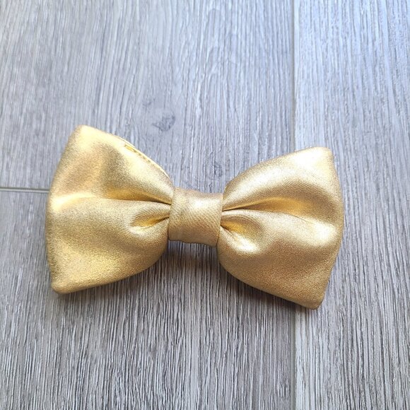 gold clip-on bowtie - Picture 2 of 8